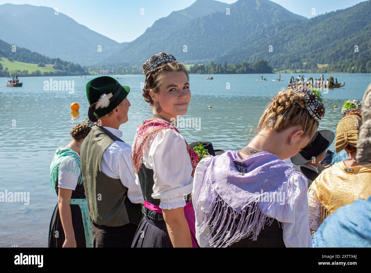 Alt Schliersee Kirchtag , Baviera , Germania Foto Stock