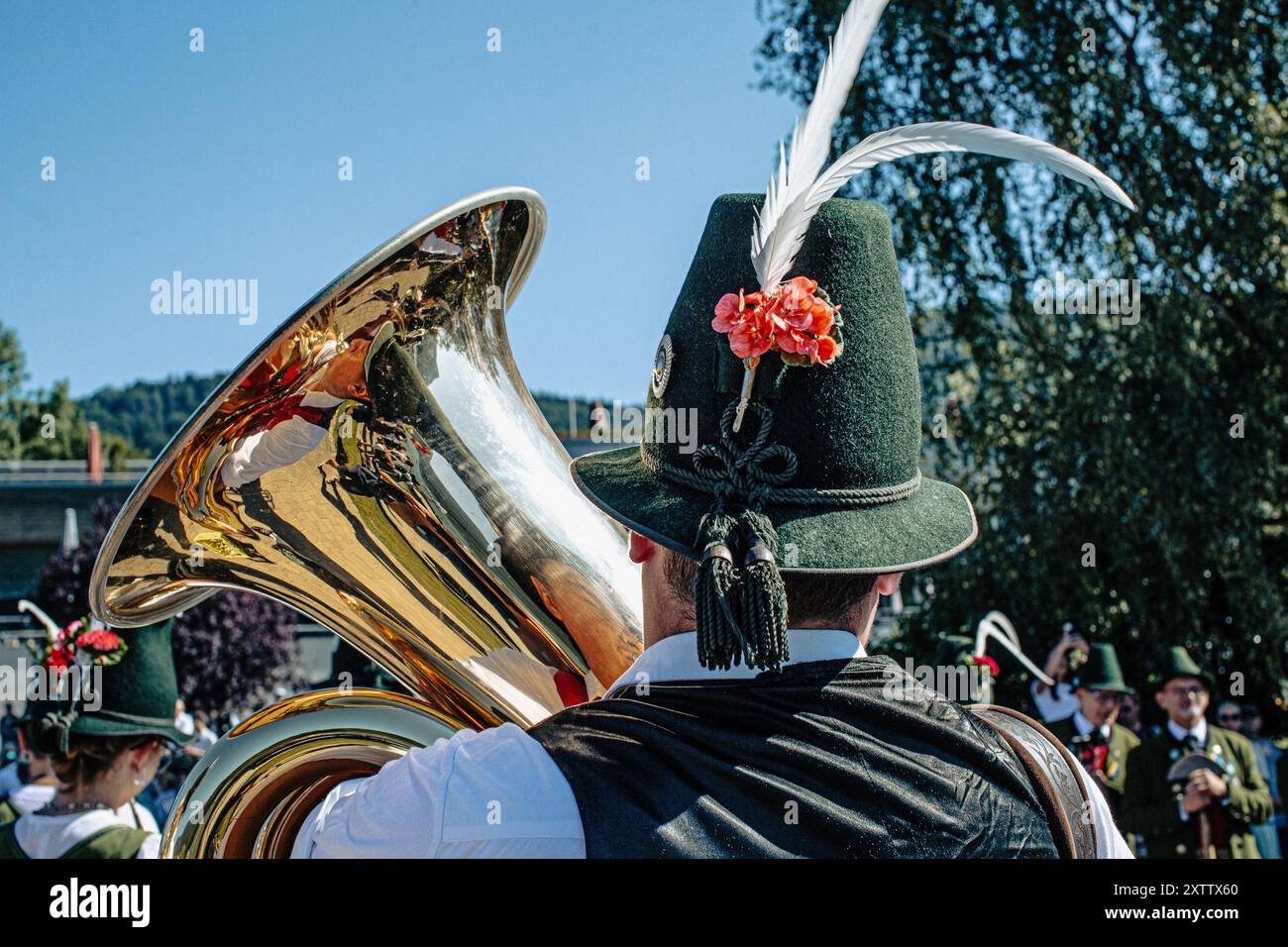Alt Schliersee Kirchtag , Baviera , Germania Foto Stock