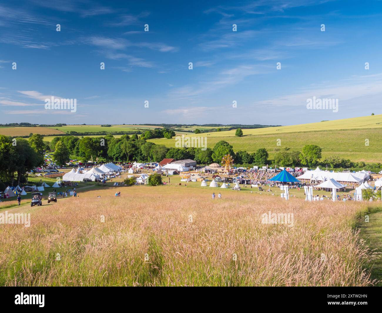 Chalke Valley History Festival, Broad Chalke Wiltshire Regno Unito Foto Stock