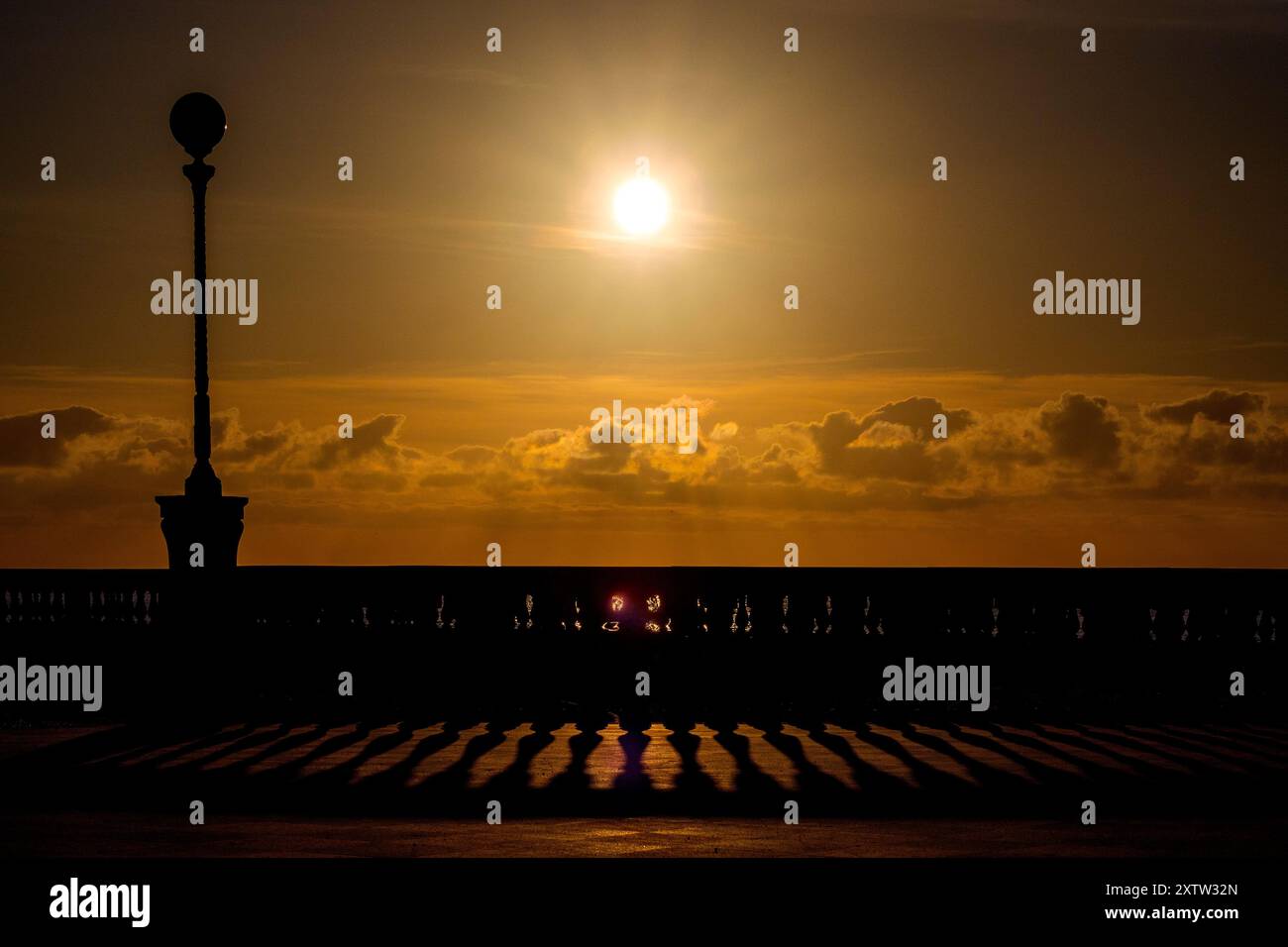 Veduta della Terrazza Mascagni, Livorno, Italia Foto Stock