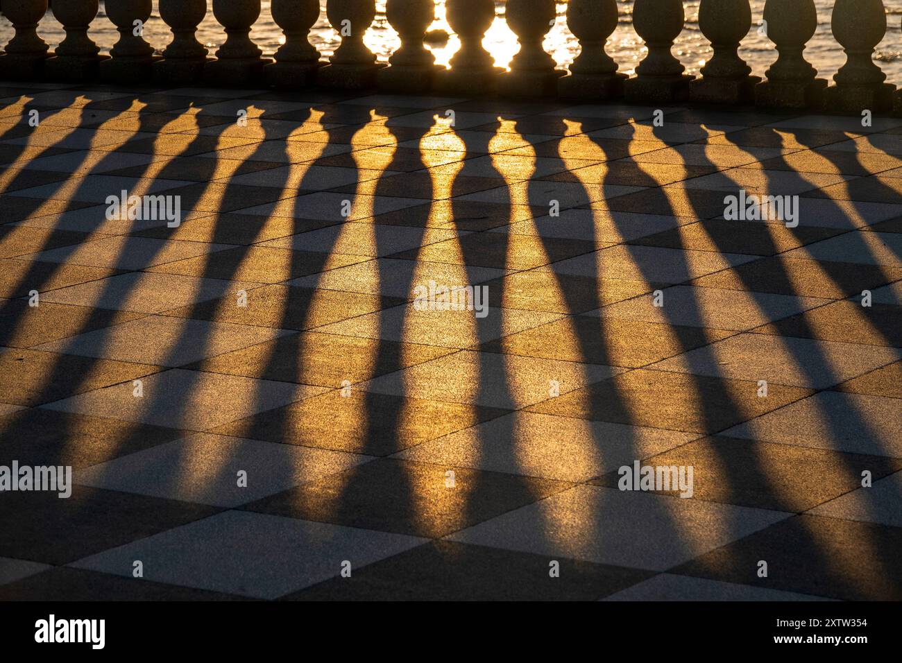 Veduta della Terrazza Mascagni, Livorno, Italia Foto Stock