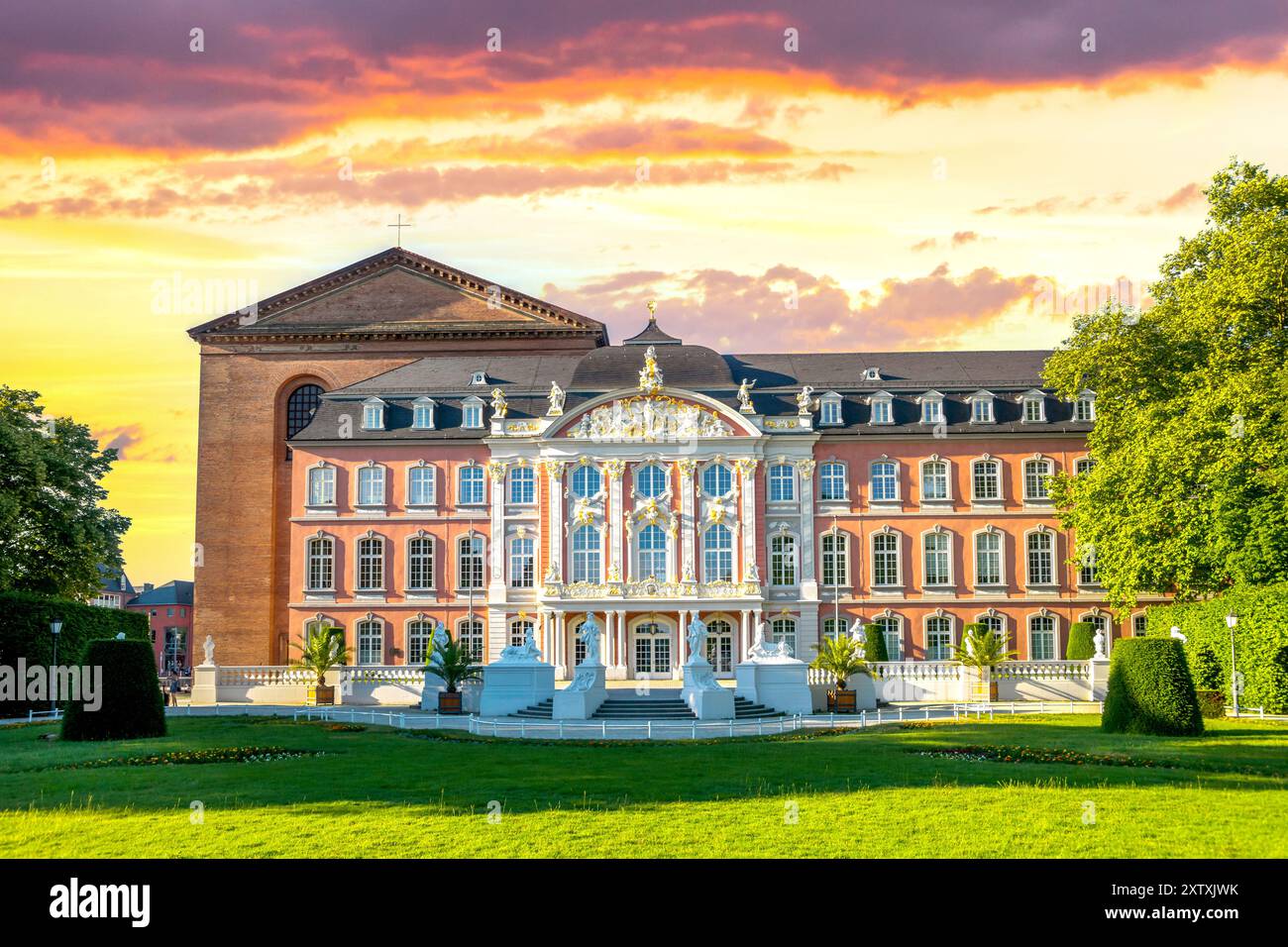 Città vecchia di Treviri, Germania Foto Stock