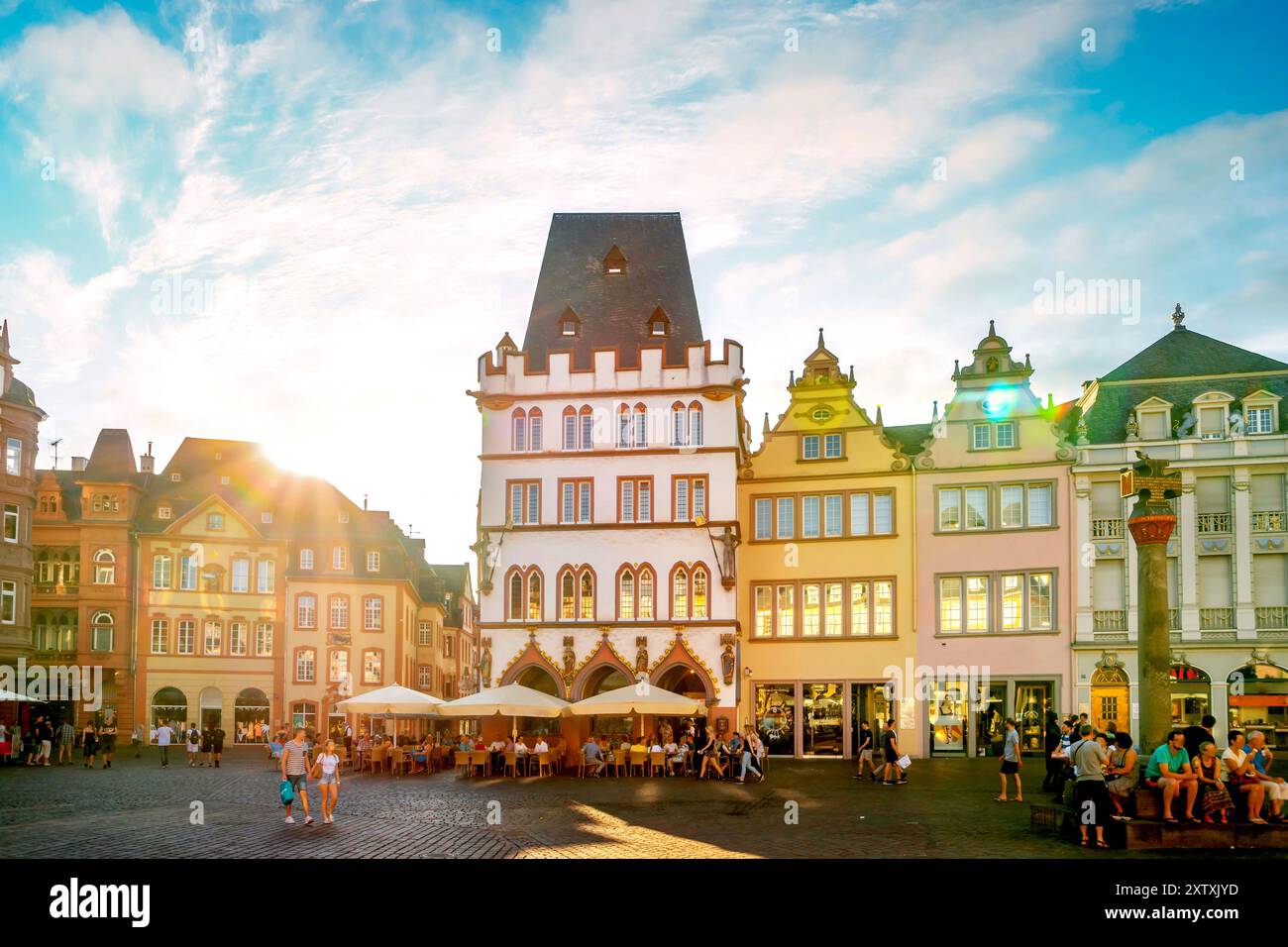 Città vecchia di Treviri, Germania Foto Stock