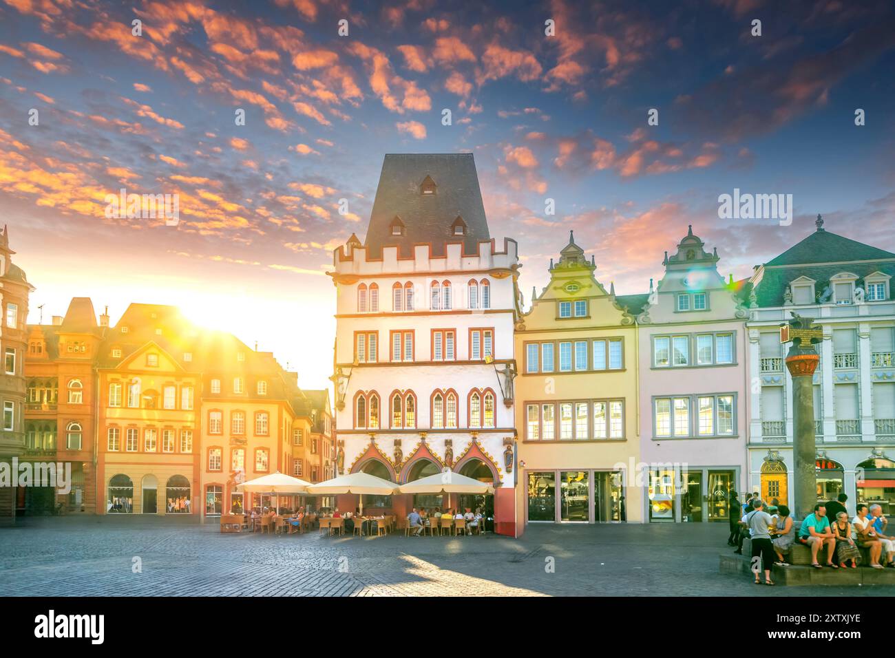 Città vecchia di Treviri, Germania Foto Stock