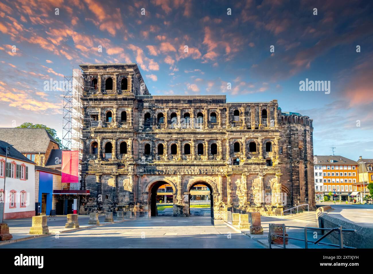 Città vecchia di Treviri, Germania Foto Stock