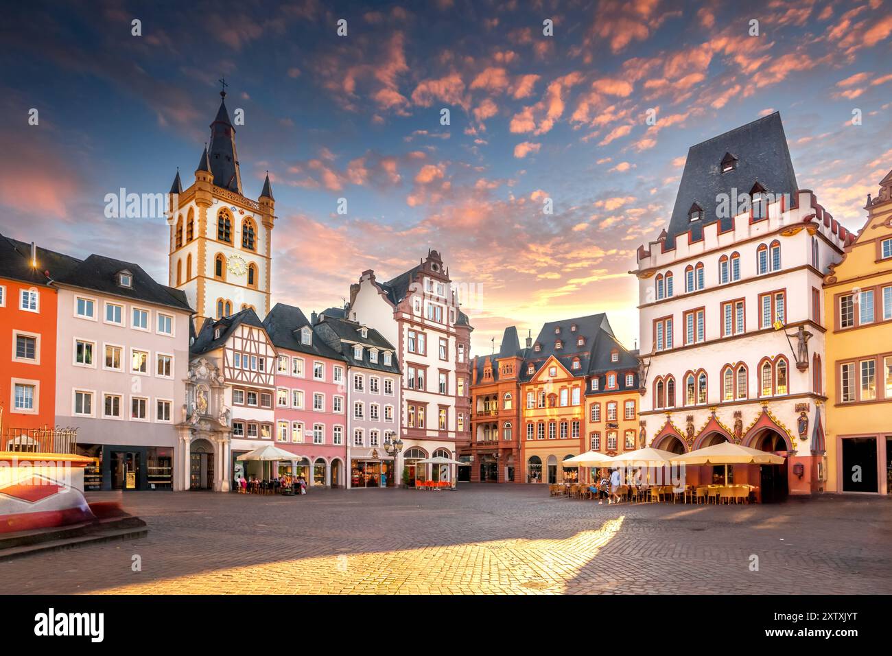 Città vecchia di Treviri, Germania Foto Stock