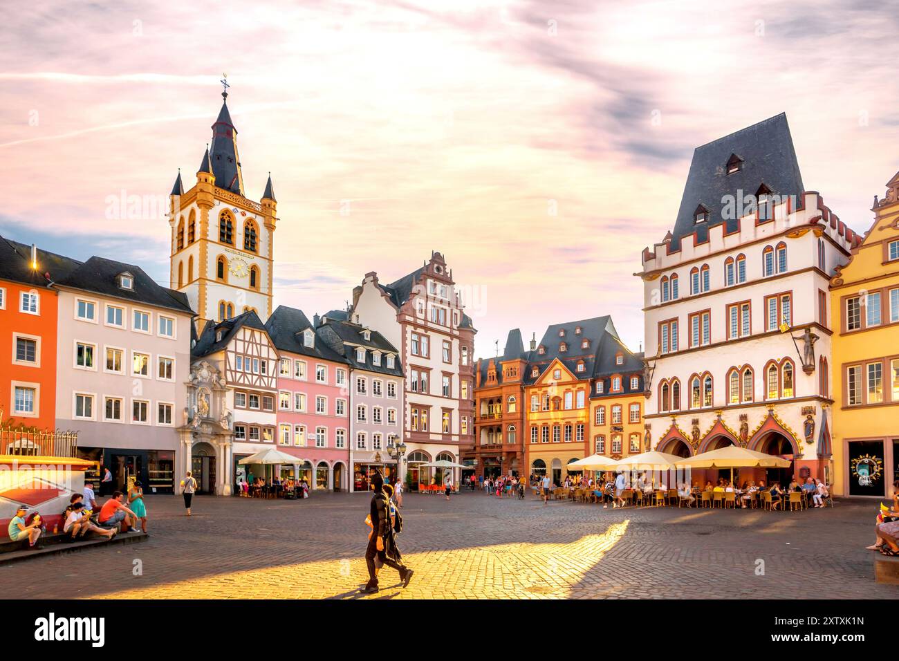 Città vecchia di Treviri, Germania Foto Stock