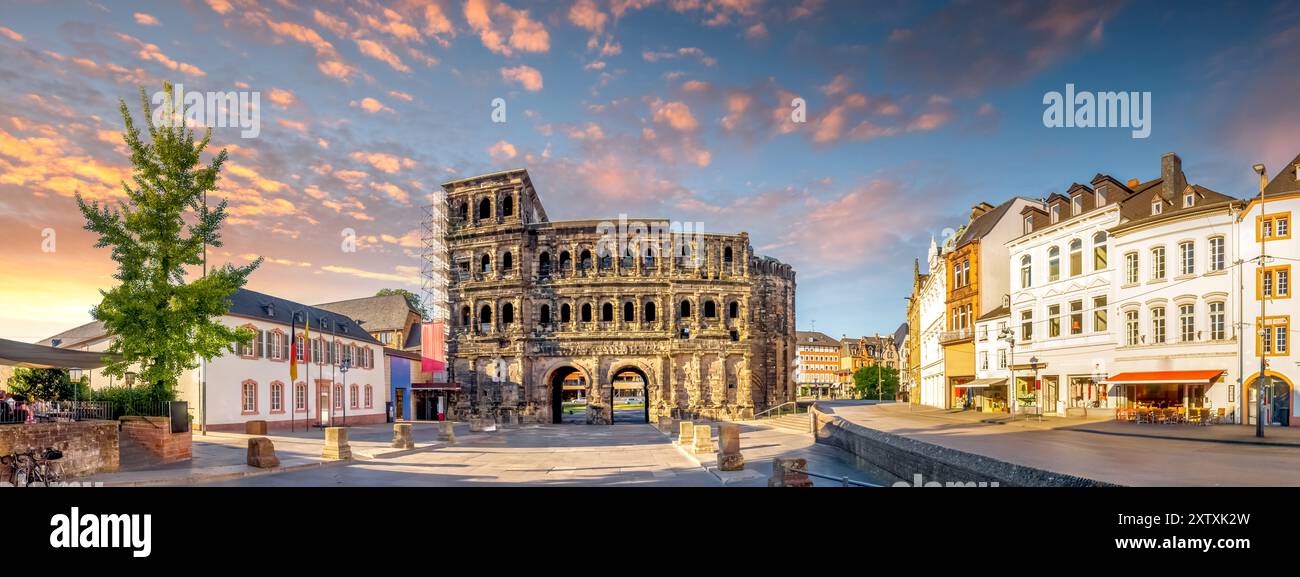 Città vecchia di Treviri, Germania Foto Stock