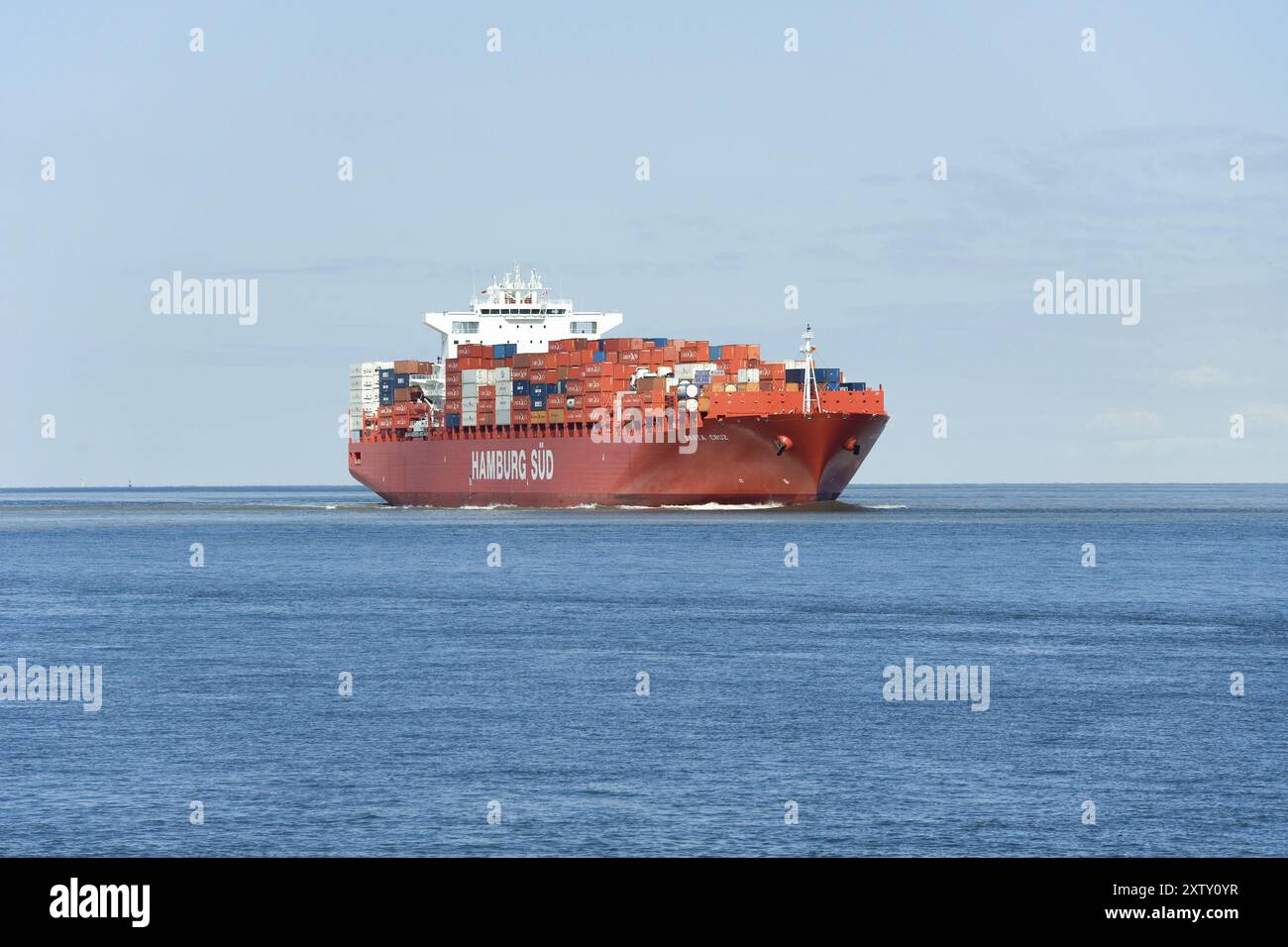 Gruppo Hamburg Sued Container Vessel Santa Cruz. Gruppo Hamburg Sued Container Vessel Santa Cruz Foto Stock