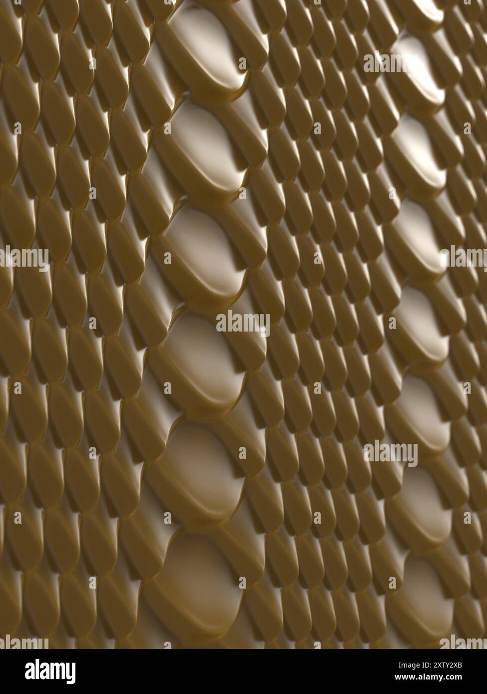 Motivo di fondo testurizzato in pelle lucida effetto Brown 3d. Foto Stock