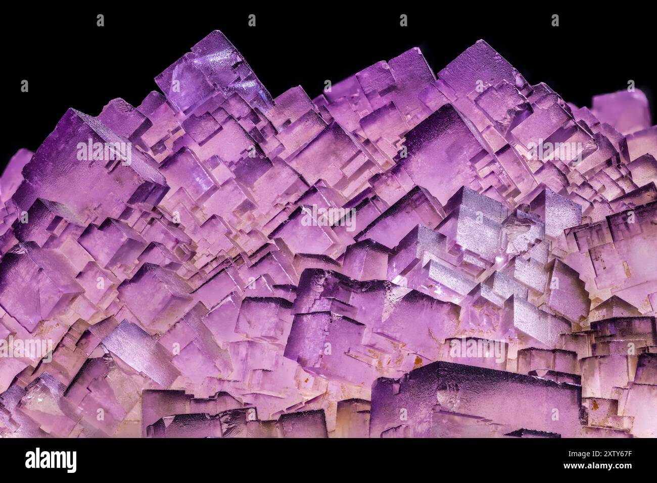 Cristalli Di Fluorite, Anche Fluorite Foto Stock