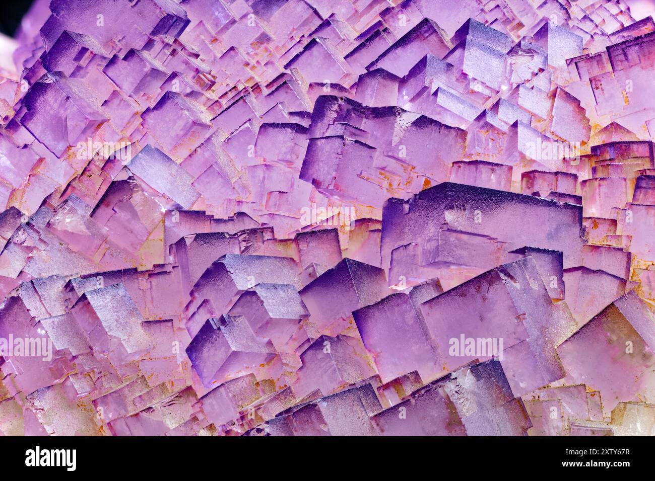 Cristalli Di Fluorite, Anche Fluorite Foto Stock