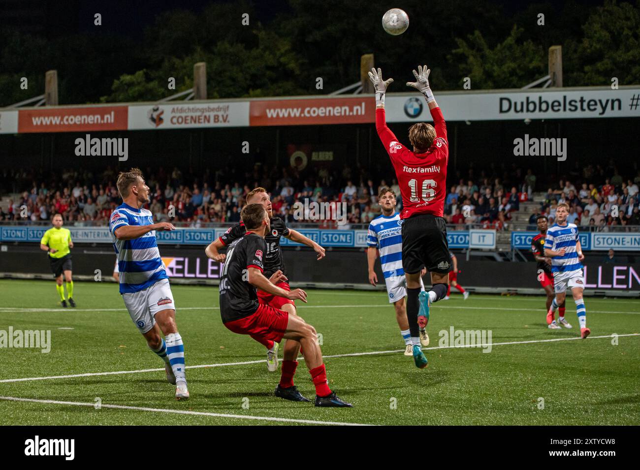 Rotterdam - pareggia Wieggers portiere di De Graafschap durante la seconda partita della Keuken Kampioen Divisie stagione 2024/2025. La partita è ambientata tra Excelsior Rotterdam e De Graafschap al Van Donge & De Roo Stadion il 16 agosto 2024 a Rotterdam, Paesi Bassi. (VK Sportphoto/Nick Koole) Foto Stock