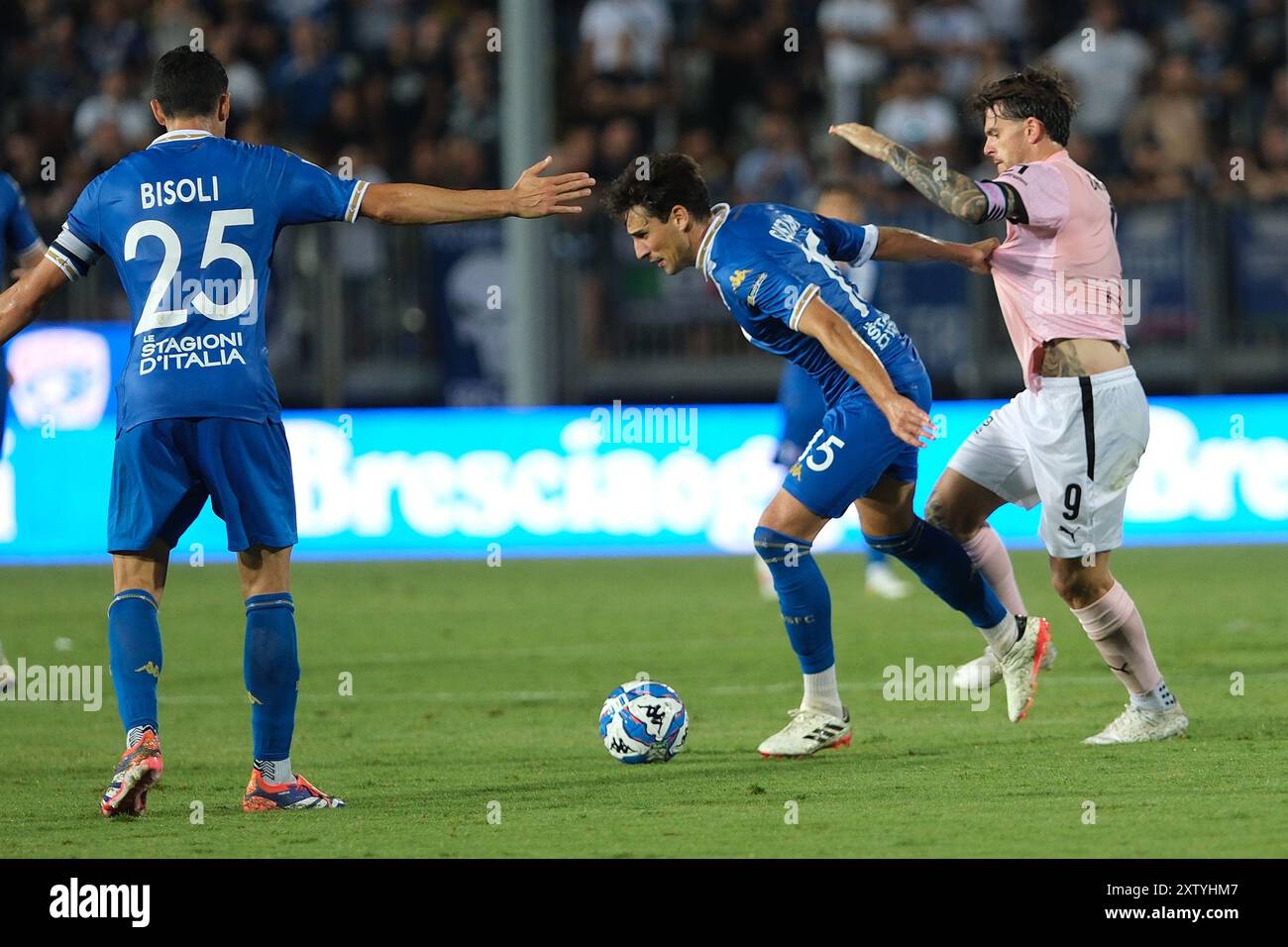 Andrea Cistana del Brescia calcio FC durante la partita di campionato italiano di calcio di serie B tra Brescia calcio FC e Palermo FC allo stadio Mario Rigamonti il 16 agosto 2024, Brixia, Italia. Foto Stock