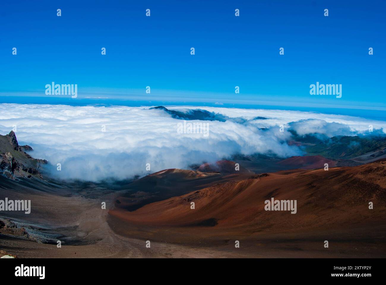 Vulcano East Maui, cratere Haleakala, Hawaii Foto Stock