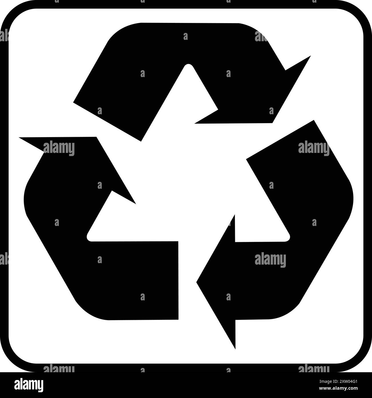 Simbolo nero riciclaggio, simbolo verde, freccia rotazione riciclaggio, frecce nere riciclo, logo riciclo Illustrazione Vettoriale