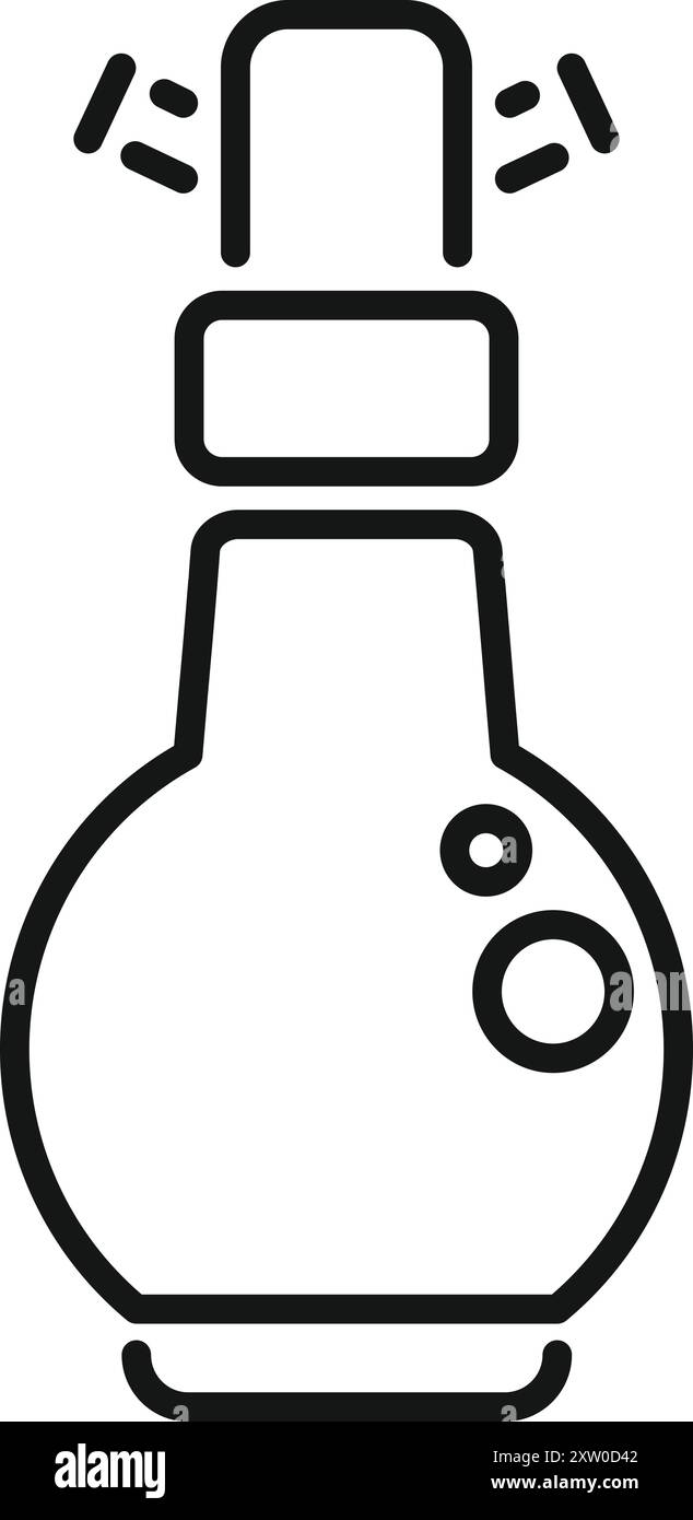 Semplice vettore di un altoparlante intelligente che riproduce musica, perfetto per rappresentare case intelligenti e assistenti vocali Illustrazione Vettoriale