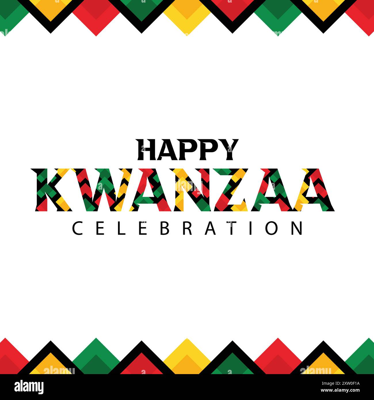 Buon design del biglietto d'auguri per la celebrazione di Kwanzaa Illustrazione Vettoriale