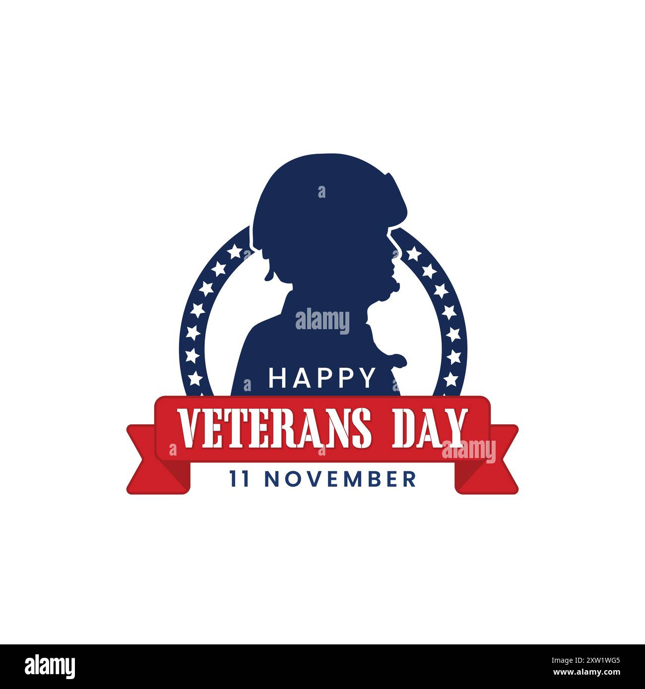 Design creativo per il Veterans Day Illustrazione Vettoriale
