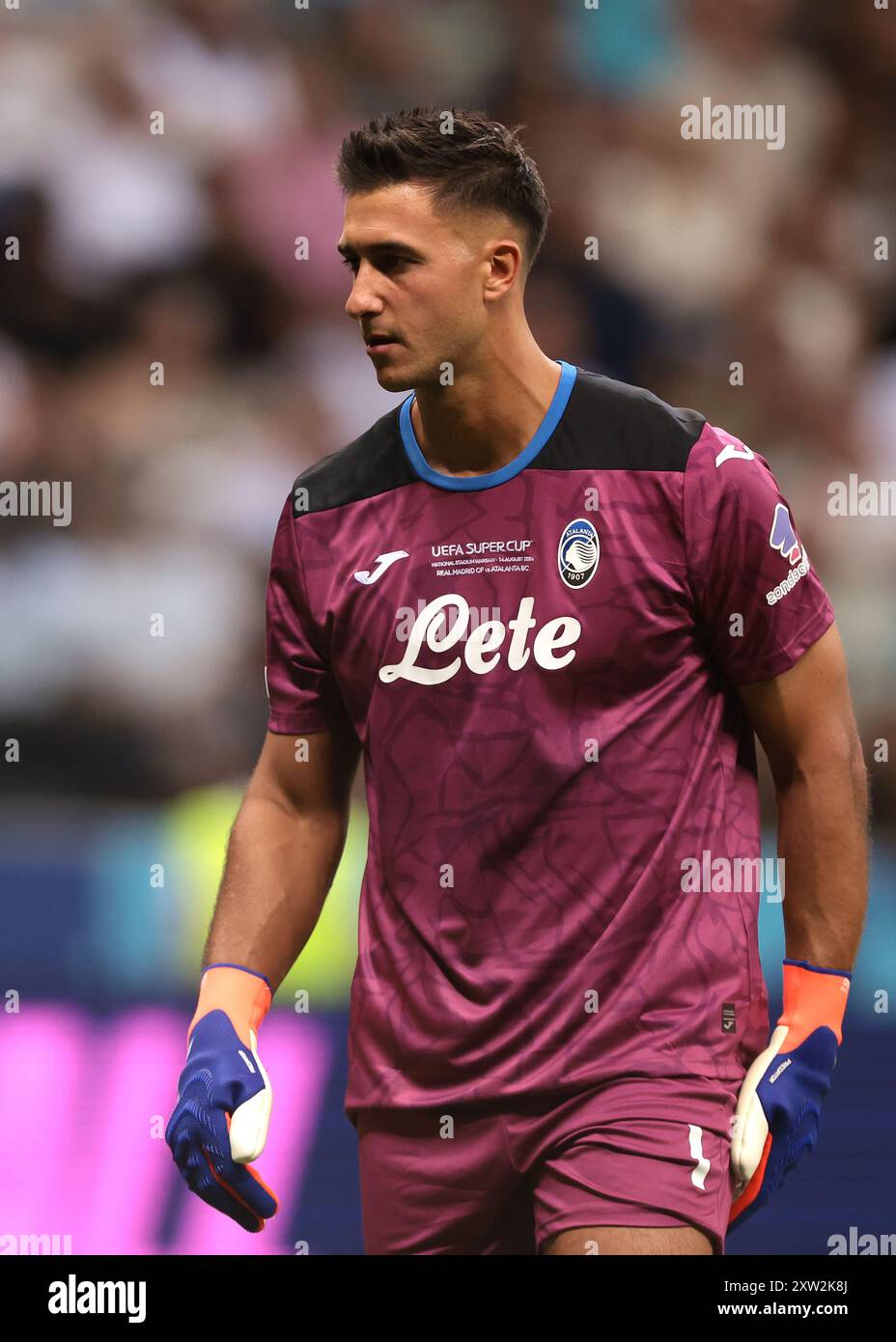 Varsavia, Polonia, 14 agosto 2024. Juan Musso di Atalanta durante la partita di Supercoppa UEFA allo Stadio Nazionale di Varsavia. Il credito immagine dovrebbe essere: Jonathan Moscrop / Sportimage Foto Stock