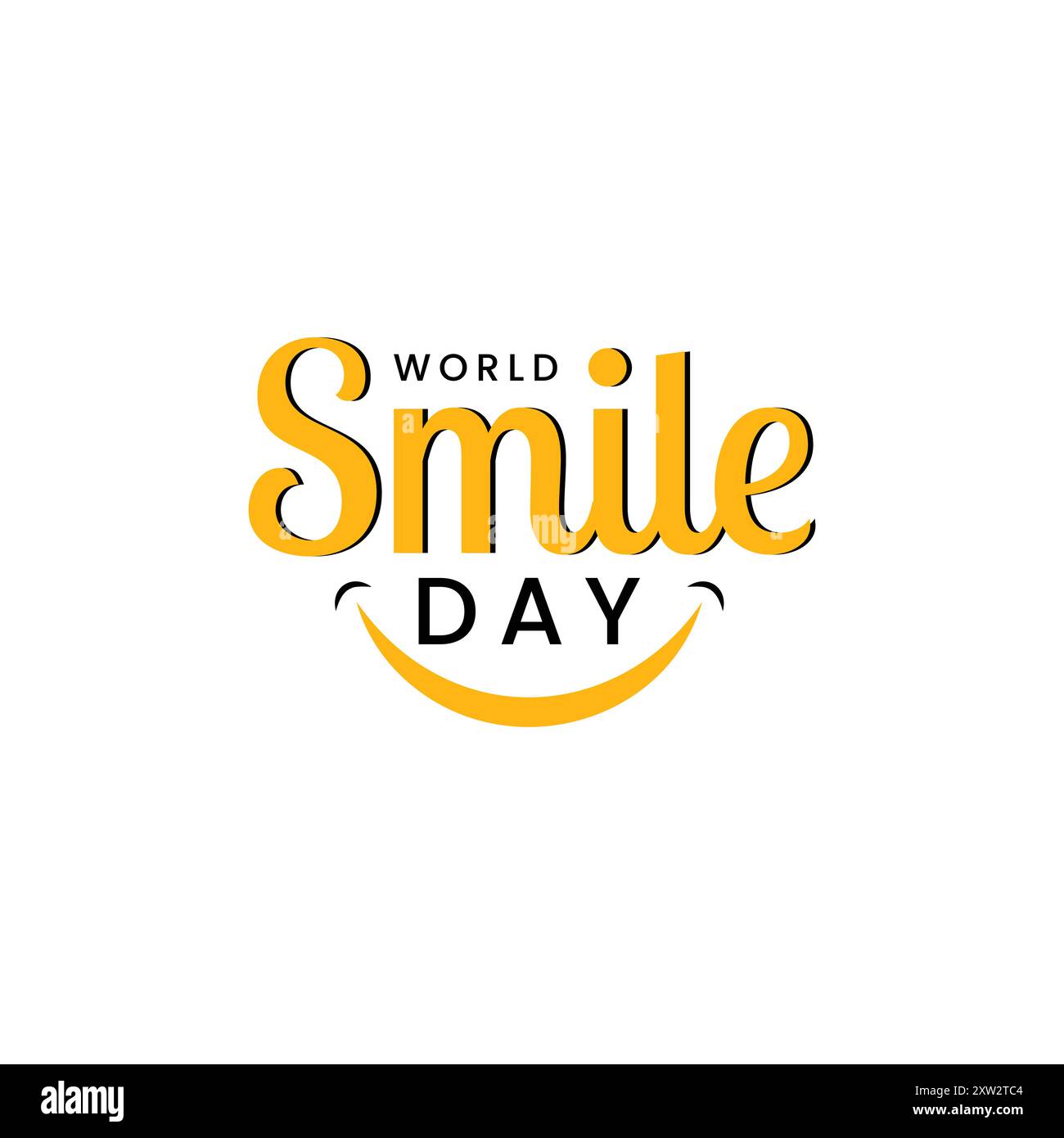 Sfondo del poster del giorno del sorriso Illustrazione Vettoriale