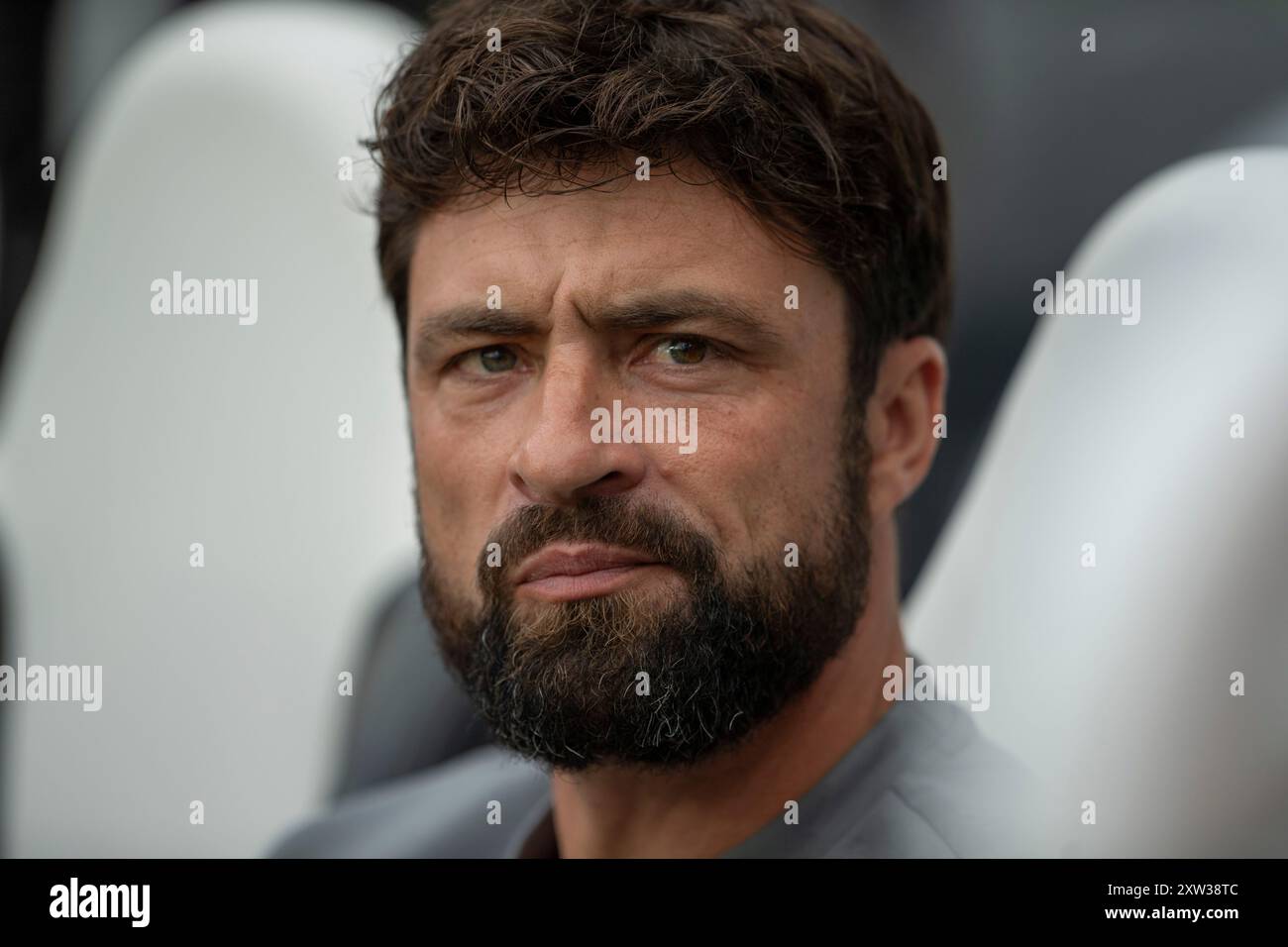 Southampton Manager Russell Martin durante la partita di Premier League tra Newcastle United e Southampton al St. James's Park, Newcastle, sabato 17 agosto 2024. (Foto: Trevor Wilkinson | mi News) crediti: MI News & Sport /Alamy Live News Foto Stock