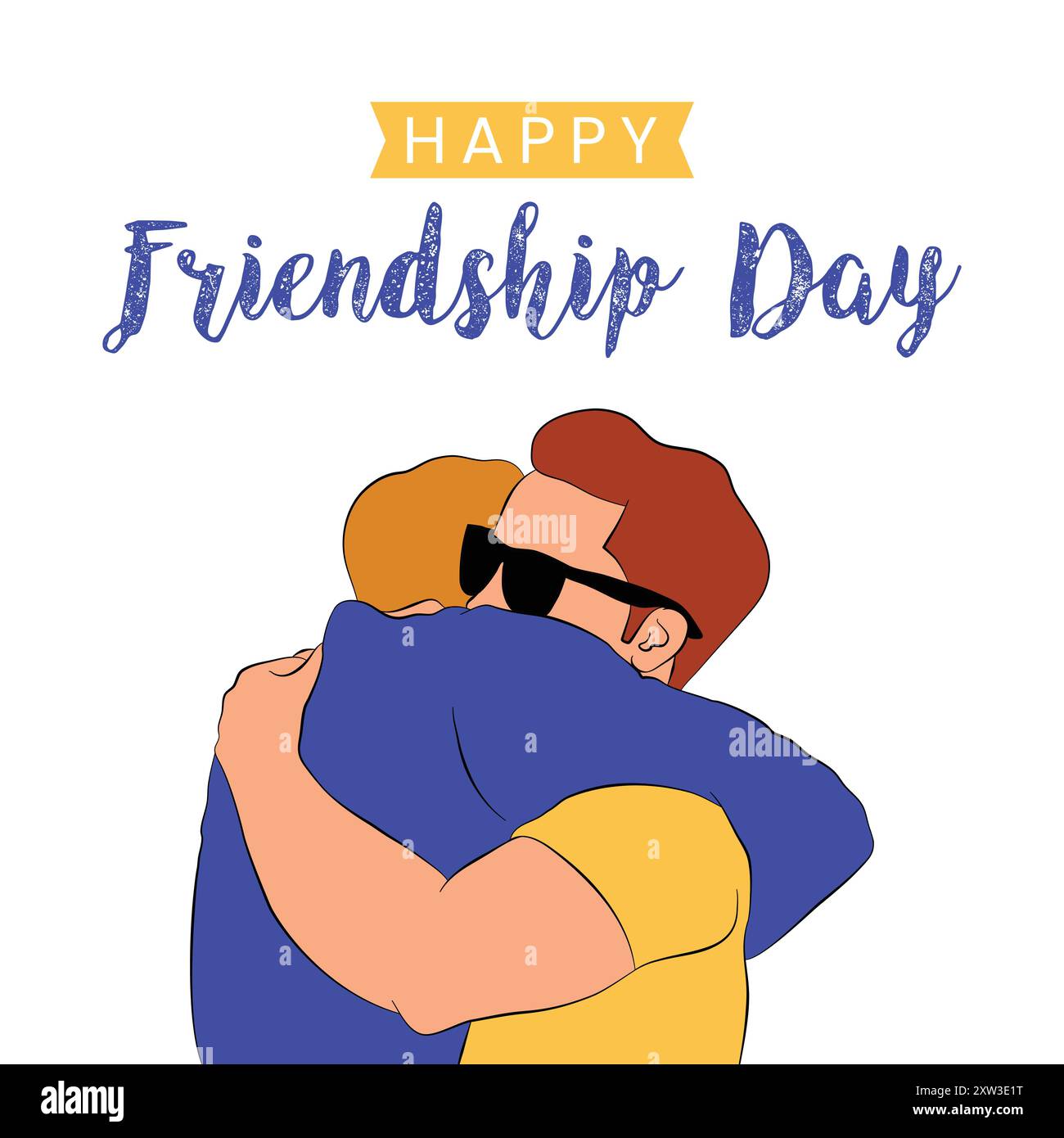 Poster del buon giorno dell'amicizia Illustrazione Vettoriale