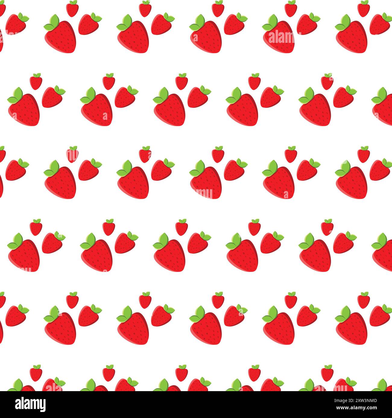 Motivo di fragole Illustrazione Vettoriale