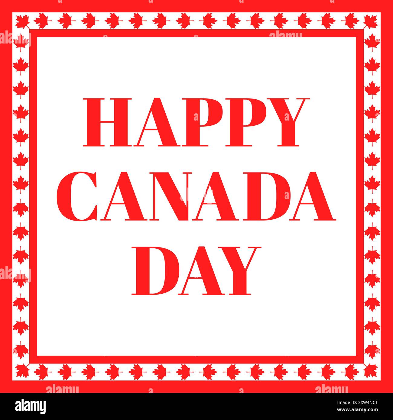 Happy Canada Day poster, Social Media, Post, modello Illustrazione Vettoriale