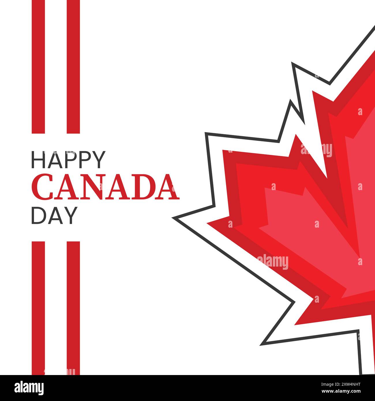 Poster del buon Canada Day Illustrazione Vettoriale