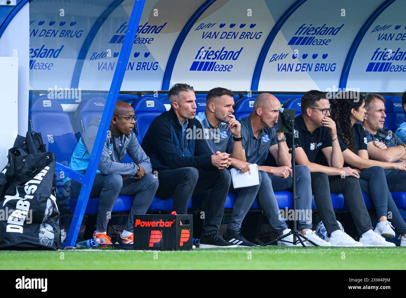 HEERENVEEN - allenatore del SC Heerenveen Robin van Persie durante la partita olandese Eredivisie tra sc Heerenveen e FC Utrecht allo stadio Abe Lenstra il 17 agosto 2024 a Heerenveen, Paesi Bassi. ANP COR LASKER Foto Stock