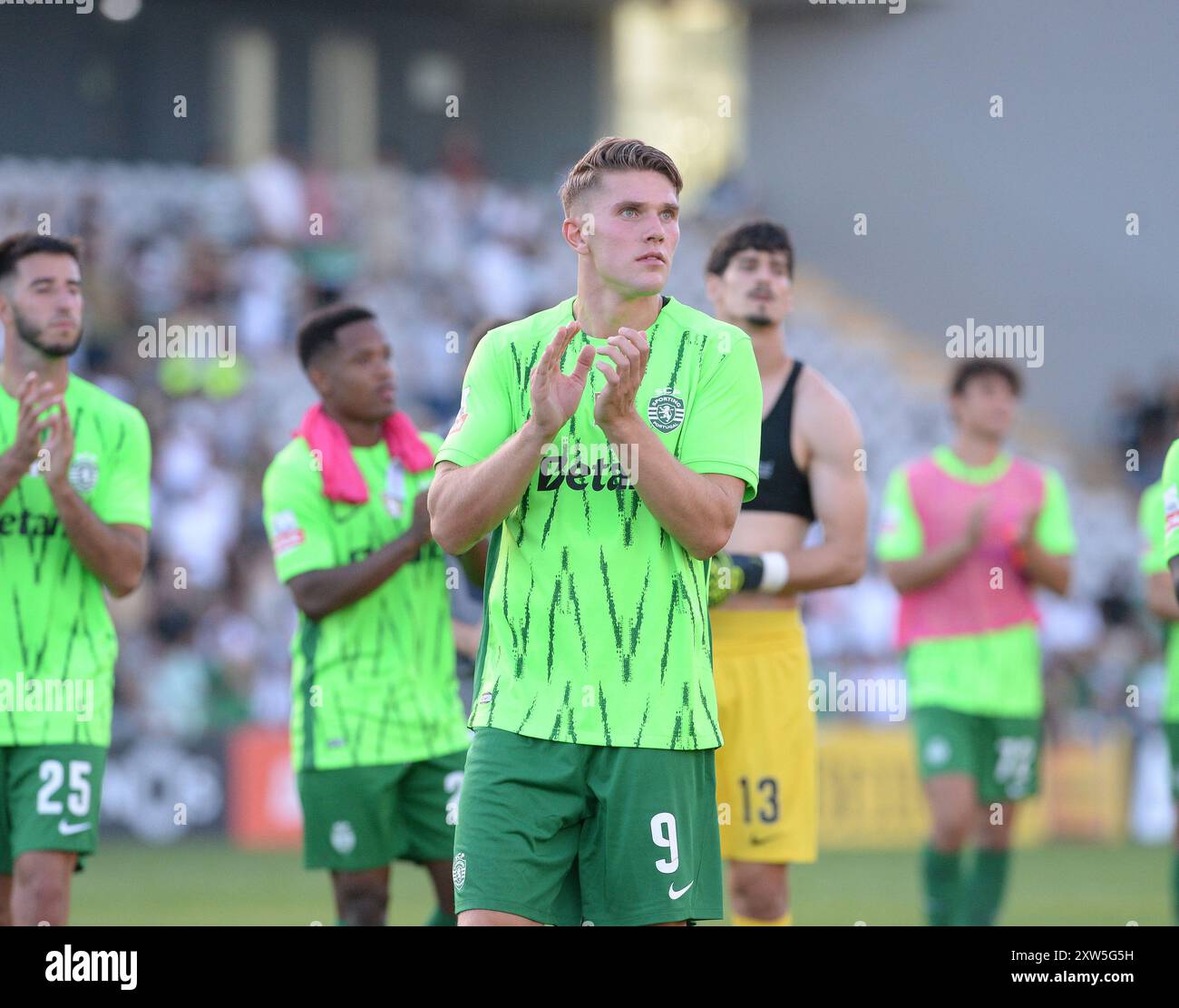 Funchal, Portogallo. 17 agosto 2024. CD Nacional - Sporting CP, dal 2° round della Portugal Betclic League 2024/25, allo Stadio Madeira, GYOKERES Helder Santos/ASpress Credit: Atlantico Press/Alamy Live News Foto Stock