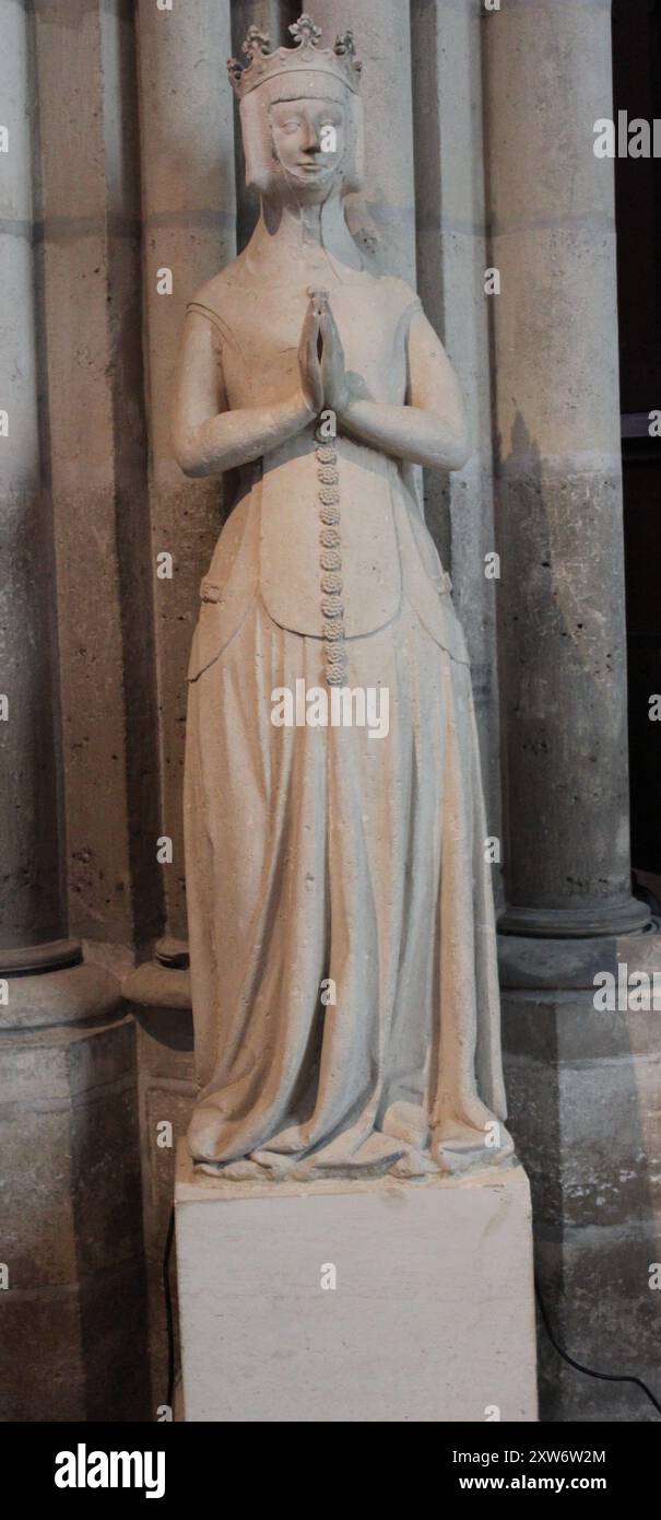 Statua di Beatrice di Borbone, regina di Boemia Foto Stock