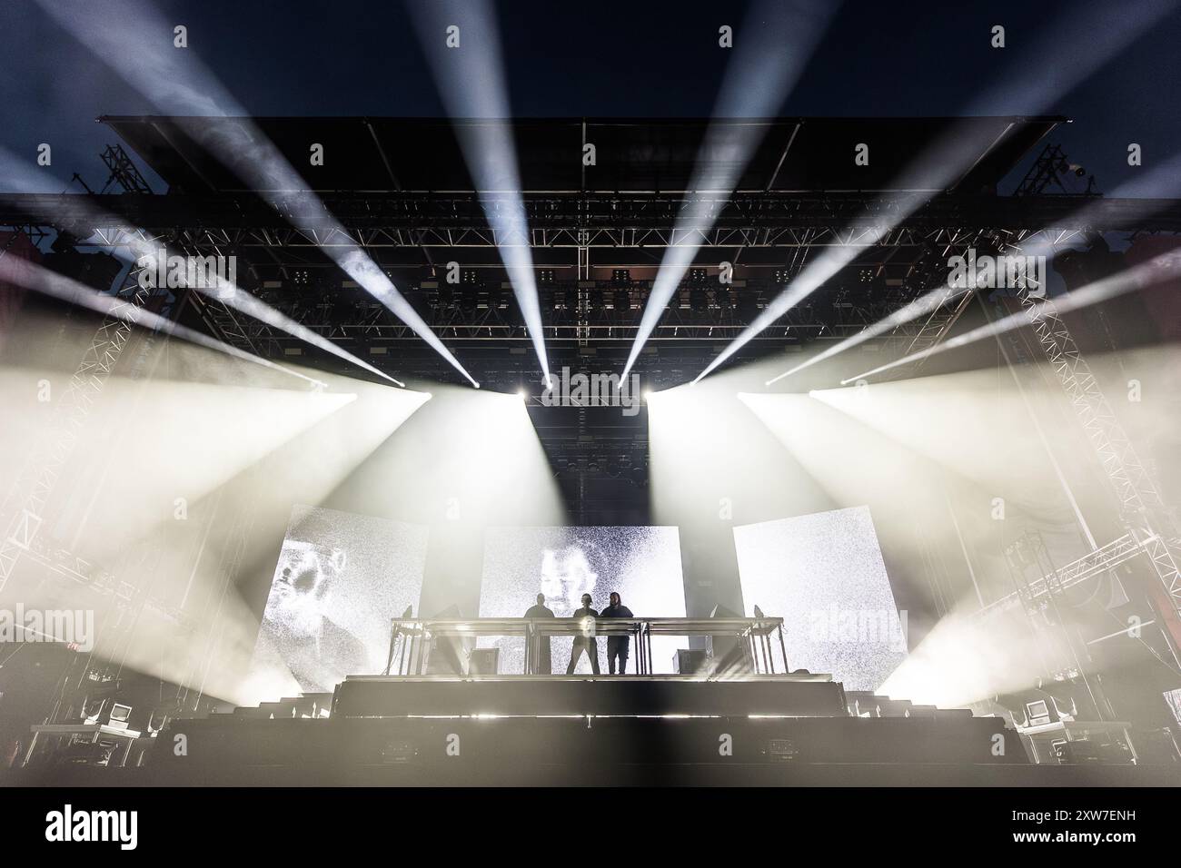 Swedish House Mafia si esibisce dal vivo a Oslo il 17 agosto 2024 Foto Stock