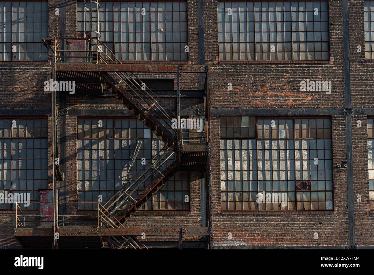 Esterno di un edificio industriale abbandonato, Bethlehem, Pennsylvania USA Foto Stock