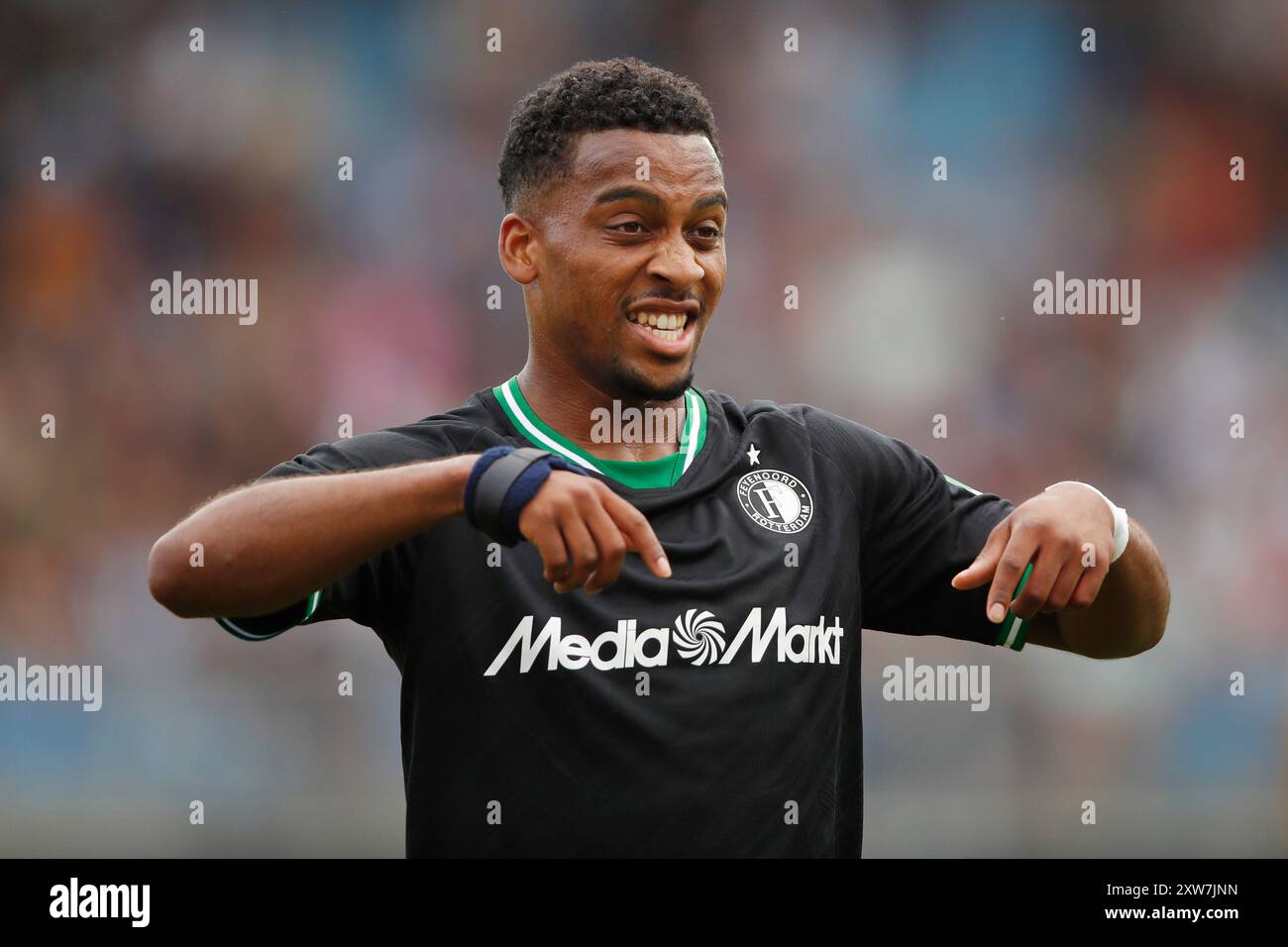 ZWOLLE - Quinten Timber of Feyenoord durante la partita olandese Eredivisie tra PEC Zwolle e Feyenoord allo stadio MAC3Park il 18 agosto 2024 a Zwolle, Paesi Bassi. ANP BART STOUTJESDIJK Foto Stock