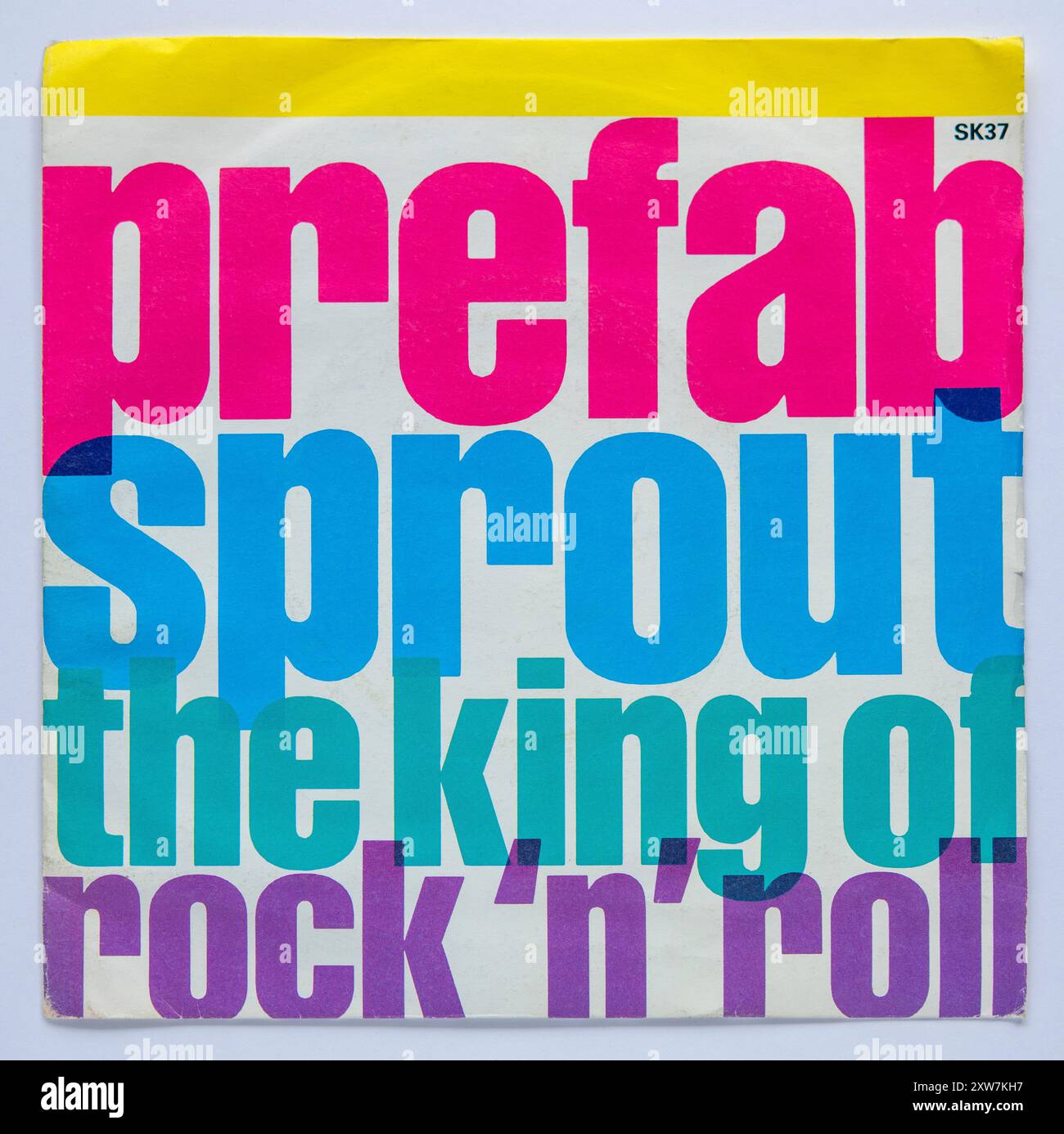 Copertina della versione singola da sette pollici di The King of Rock 'n' Roll di Prefab Sprout, pubblicata nel 1988 Foto Stock