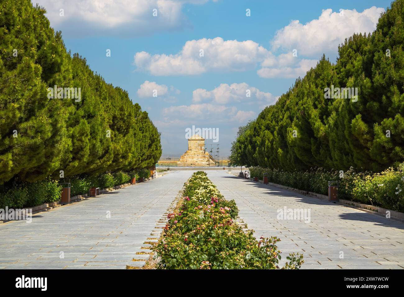 Pasargadae Tomba di Ciro il grande-shiraz-iran Foto Stock