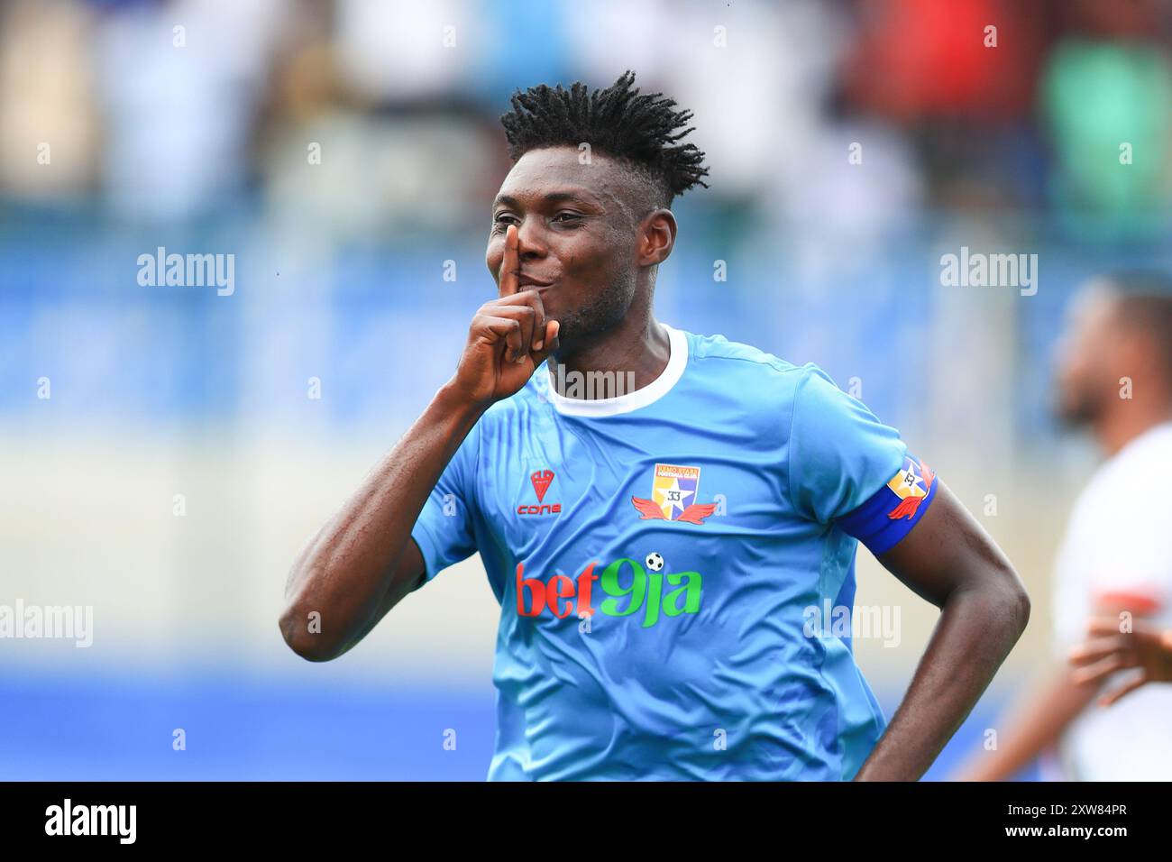 Stato Ogun, Nigeria, 18 agosto 2024, Remo Stars vs AFAR. CAF Champions League fase preliminare 2024. Credito: Victor modo Foto Stock