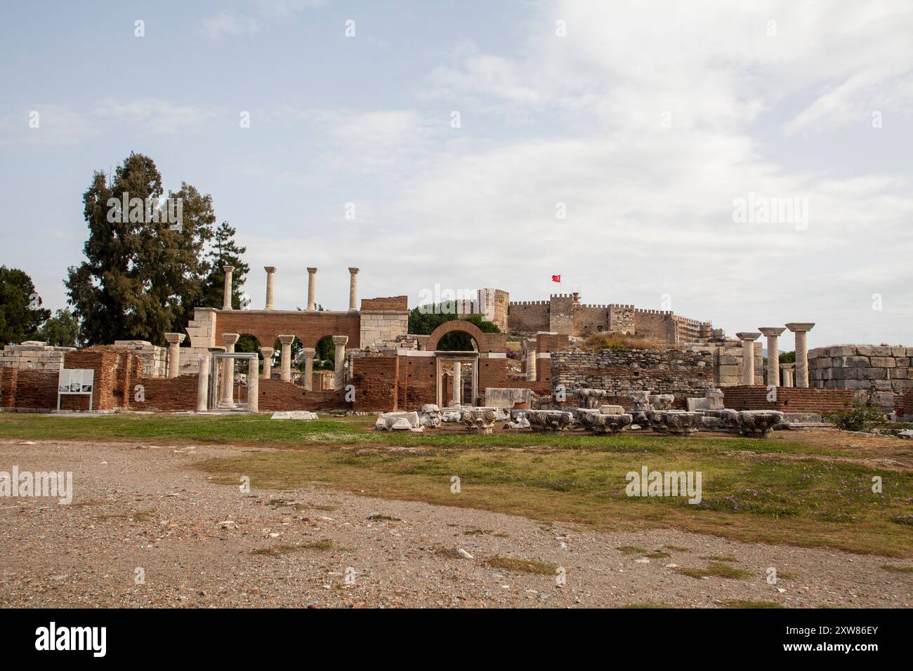 St Giovanni sulla collina di Ayasuluk Selcuk, Efeso, Turchia. Foto Stock