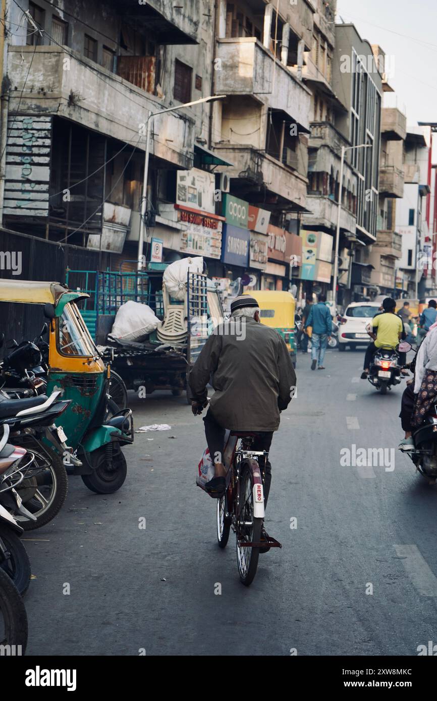 La storia di un vecchio Foto Stock