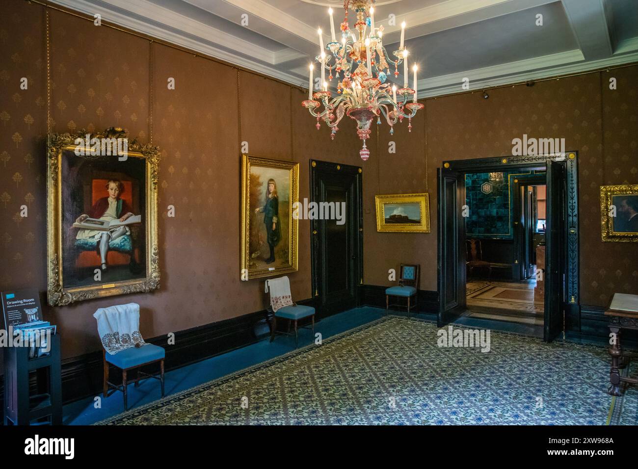 Il salotto al Leighton House Museum Foto Stock