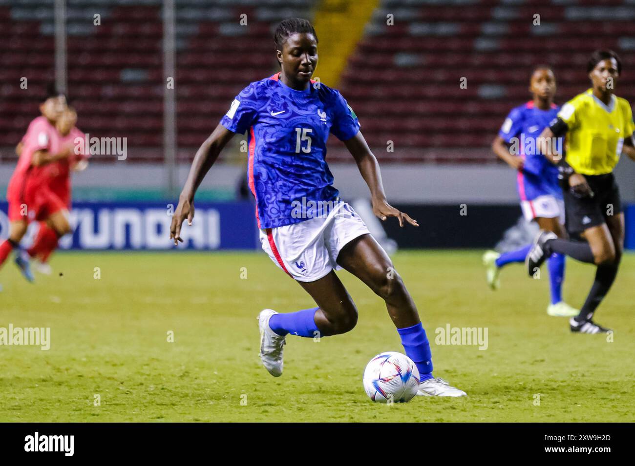 Thiniba Samoura di Francia durante la partita di Coppa del mondo femminile FIFA U-20 Costa Rica Francia contro Repubblica di Corea il 17 agosto 2022. (Foto di Martín Fonseca Foto Stock