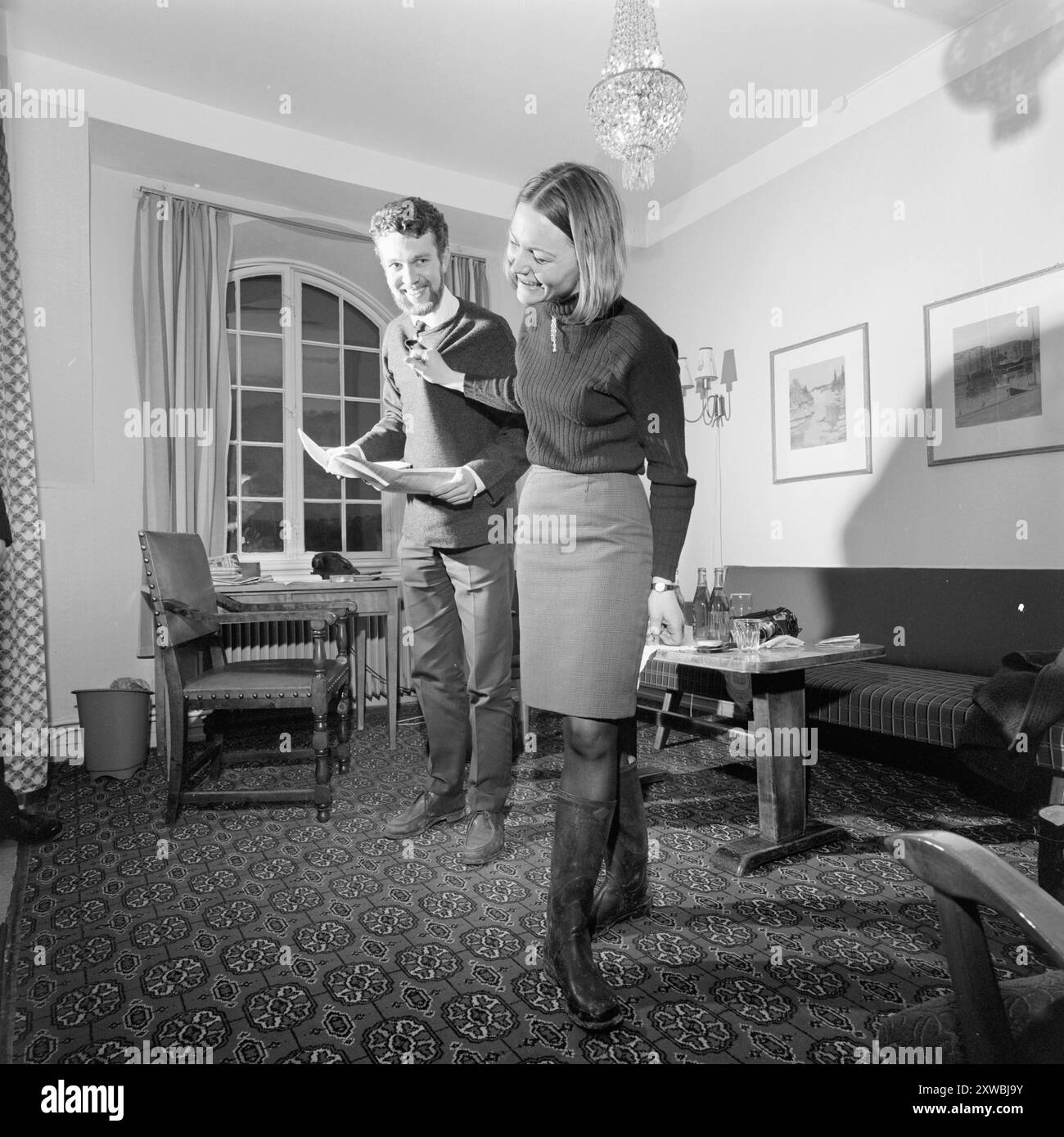 Effettivo 14-7-1967: Dice di no alla NATO. In piena luce questa settimana: Arnulf Kolstad Arnulf Kolstad è uno dei leader di un gruppo di studenti che rifiutano la coscrizione militare in una Norvegia che fa parte della NATO. Foto: Sverre A. Børretzen / Aktuell / NTB ***FOTO NON ELABORATA*** il testo dell'immagine è tradotto automaticamente Foto Stock