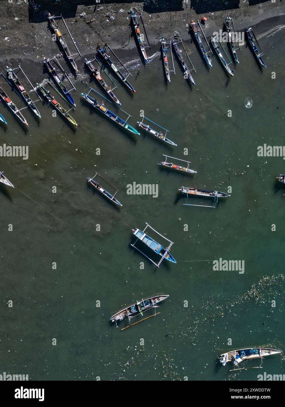 Mercato del pesce Tanjung Luar, Capo Luar, Lombok, Indonesia, Asia Foto Stock