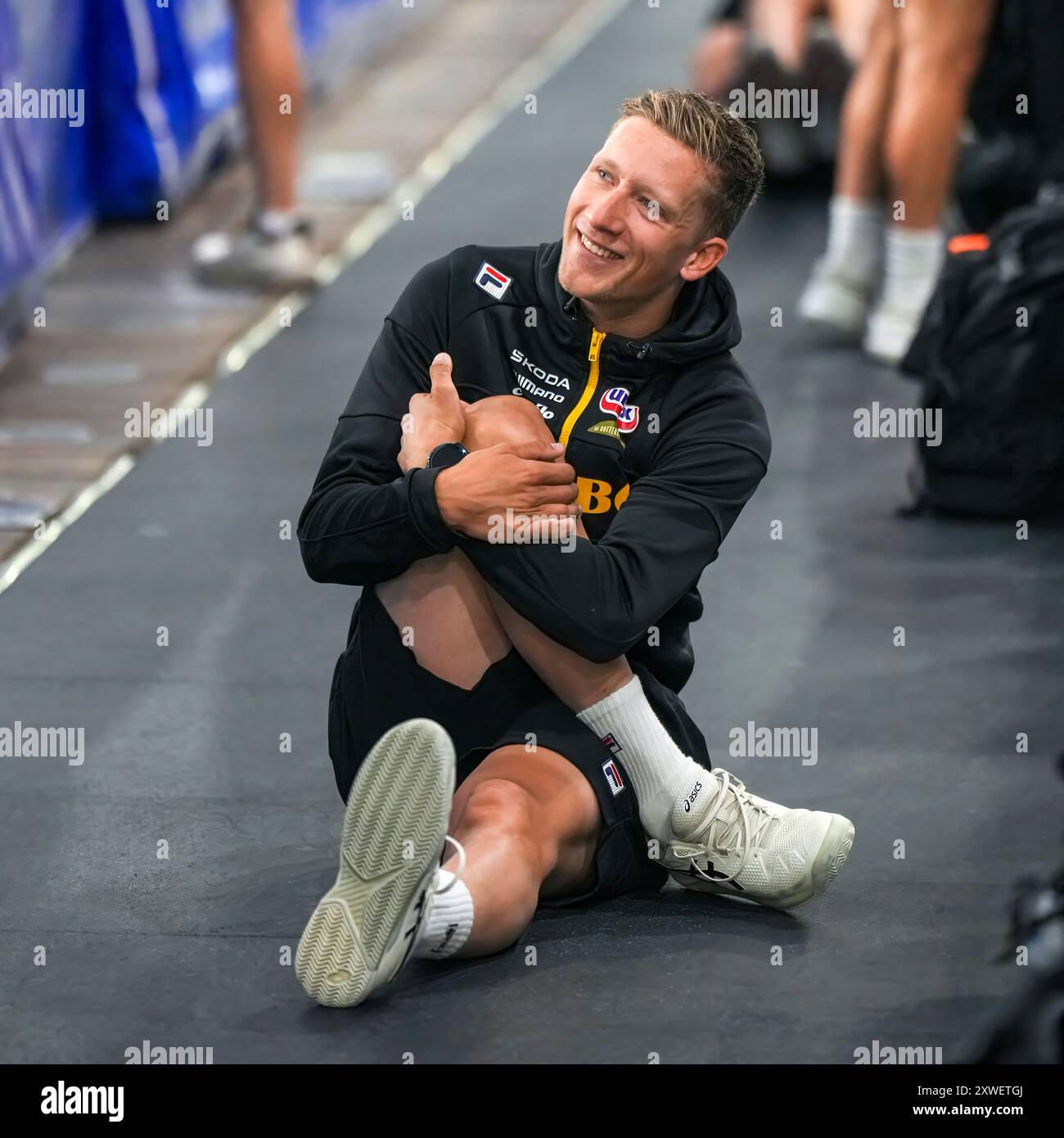 HEERENVEEN, PAESI BASSI - 12 AGOSTO: Beau Snellink durante la prima gara del Team Jumbo a Thialf il 12 agosto 2024 a Heerenveen, Paesi Bassi. (Foto di Douwe Bijlsma/Orange Pictures) Foto Stock