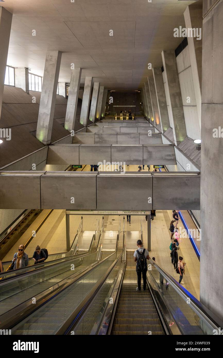 Stazione della metropolitana di Budapest Foto Stock