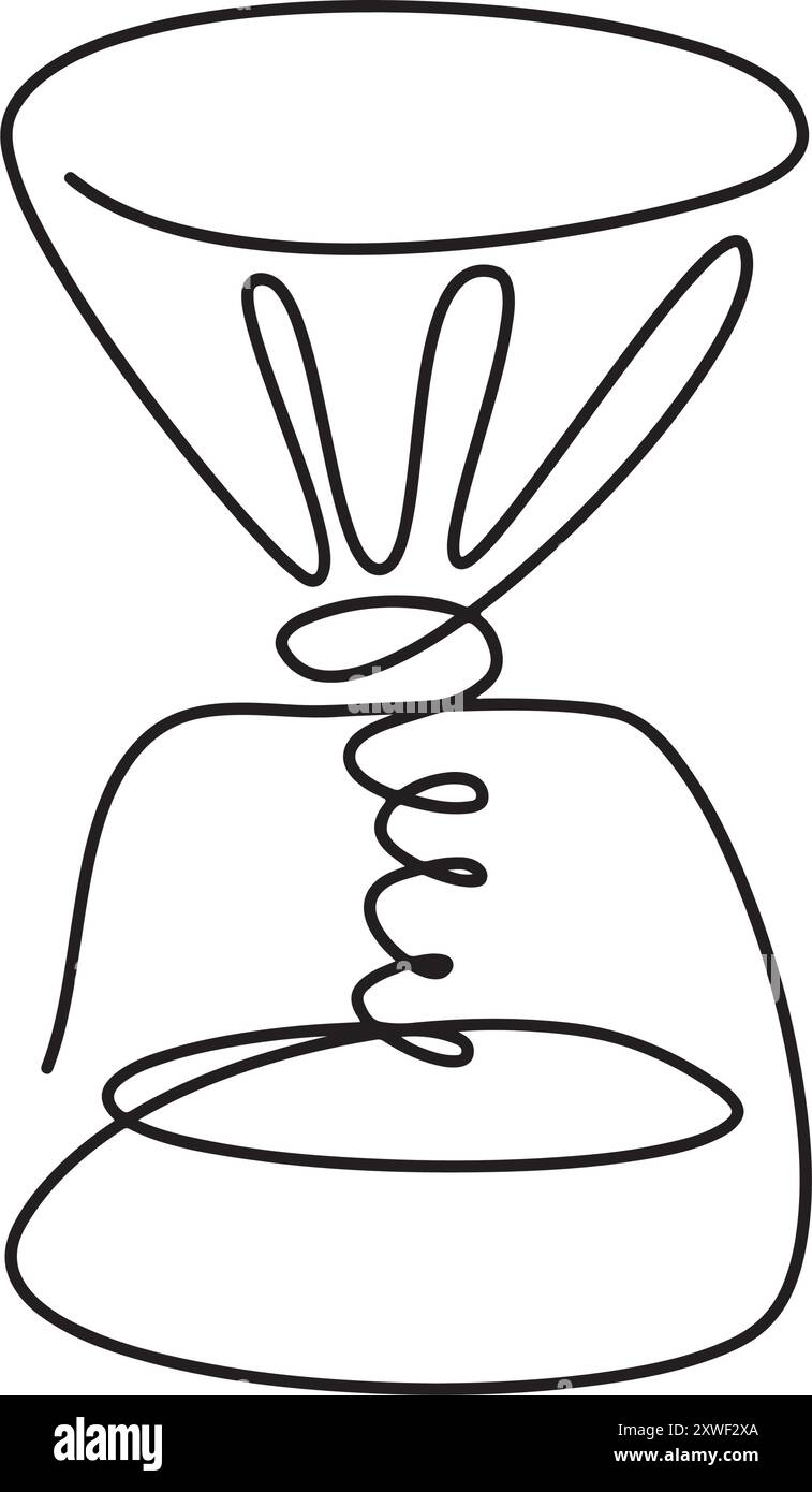 Icona della linea piatta della macchina per il caffè. Macchina per il caffè per la casa e per i ristoranti Illustrazione Vettoriale