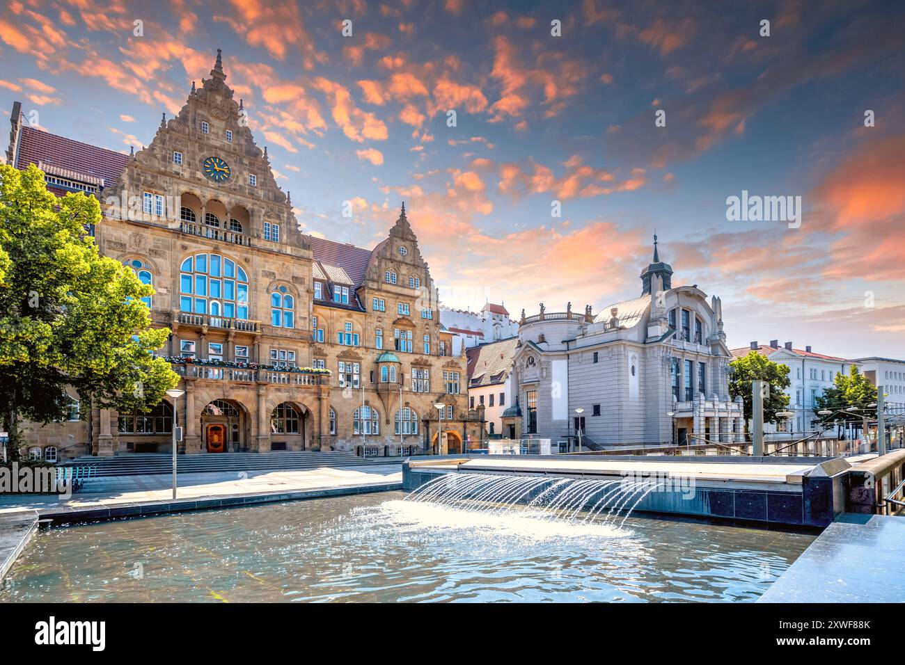 Città vecchia di Bielefeld, germania Foto Stock