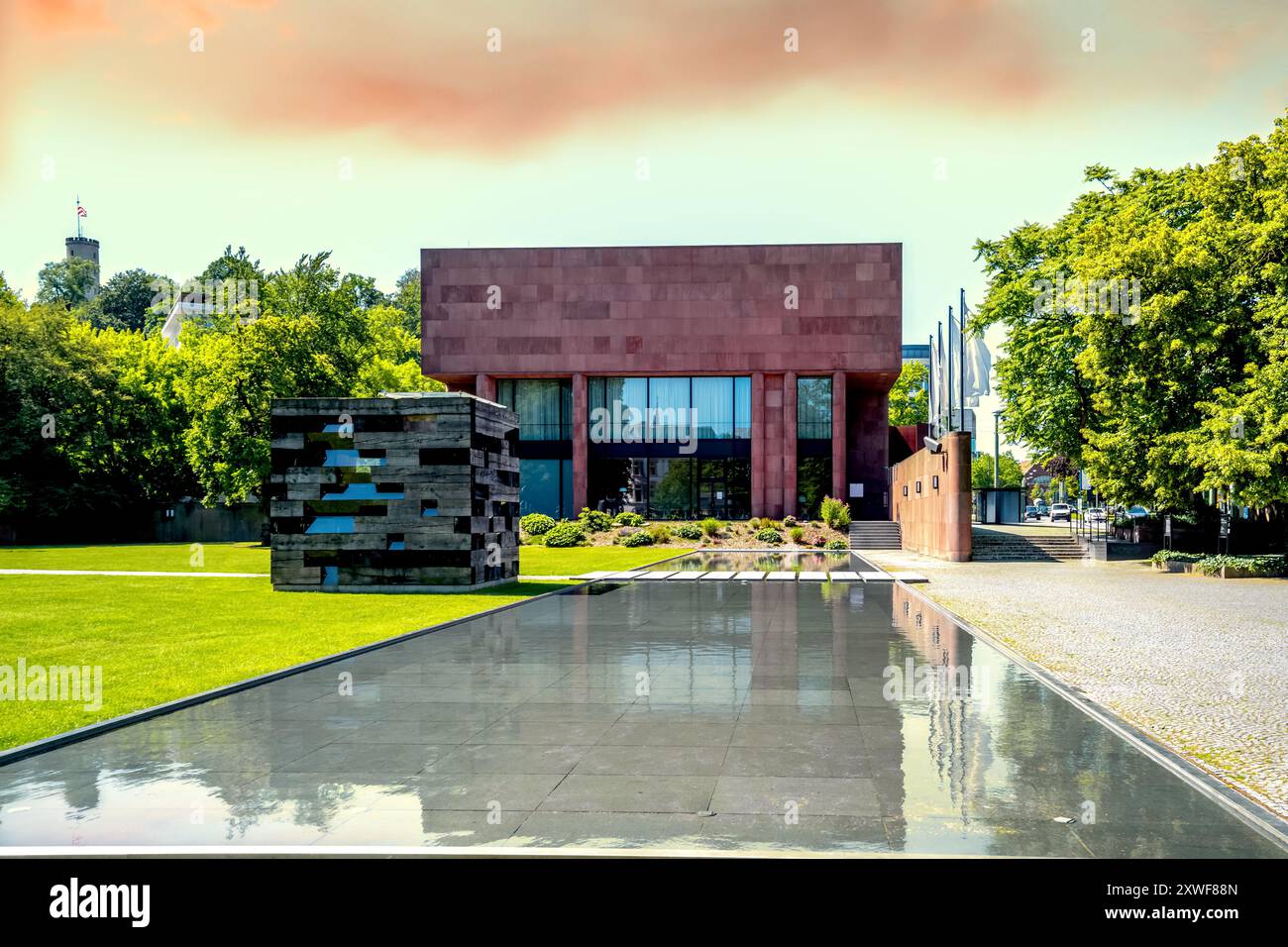 Città vecchia di Bielefeld, germania Foto Stock
